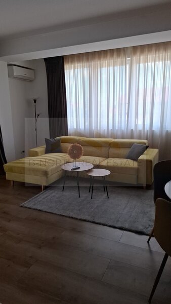 Tunari apartament 2 camere ultracentral imobil nou, mobilat & utilat, parcare